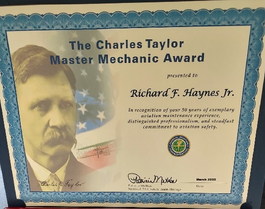 CTW Certificate R Haynes