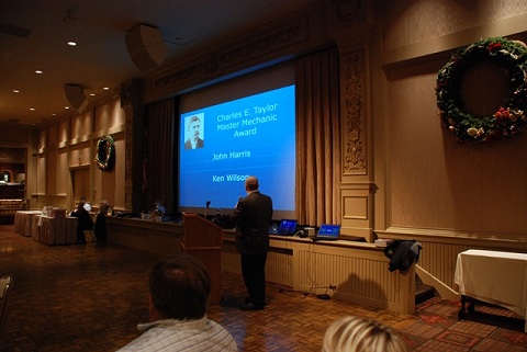 COPAMA President Gene Sprang addresses the attendees.