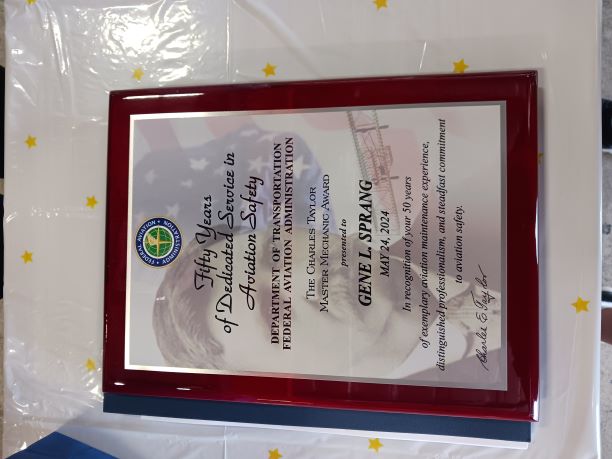 Gene's Charles Taylor Award.