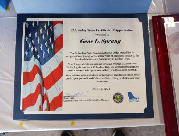 Gene's FAASTeam Certificate