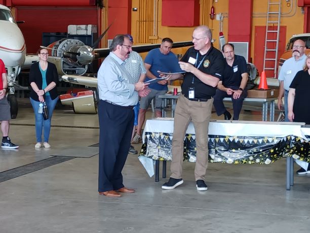 Mark receives FAASTeam Certificate