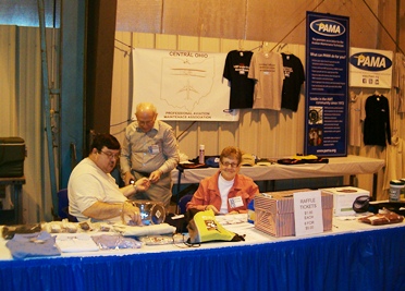 COPAMA volunteers at the booth